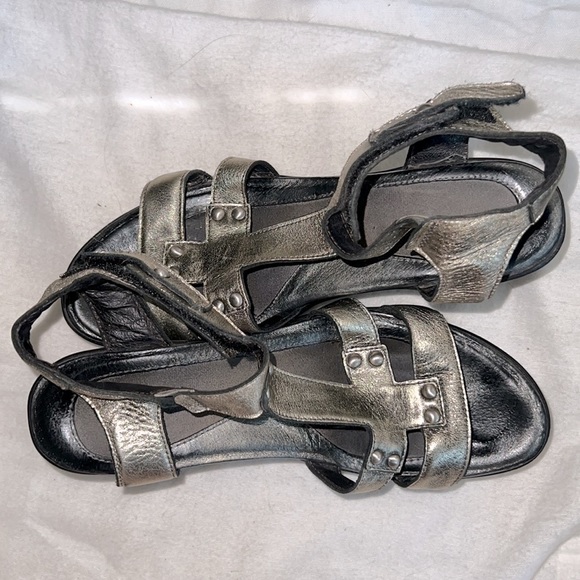 Naot Bronze Wedge Sandals - Picture 2 of 7